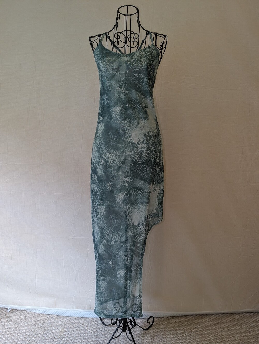 Green Snakeskin Dress